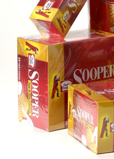 ovewrapped English biscuits