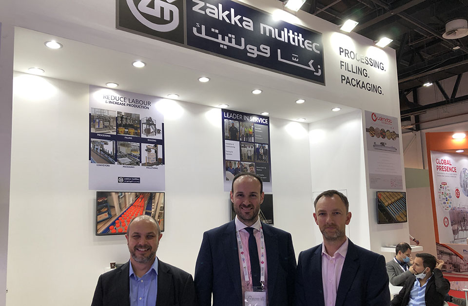 Jean Zakka of Zakka Multitec with Marden Edwards Sales Team at Gulfood Manufacturing 2021