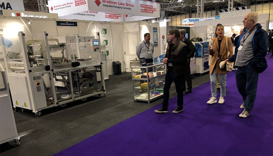 Visitors at PPMA reviewing the Marden Edwards Stand