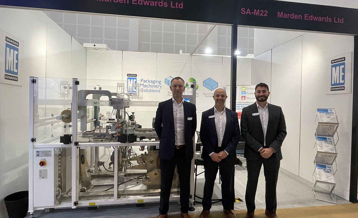 Marden Edward sales team at Beautyworld Middle East 2023