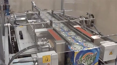 Video of Overwrapping Multipack Chewing Gum Cartons at 35 per minute