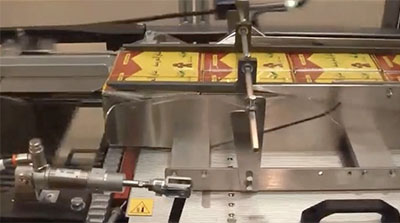 Stacking Collating and Overwrapping Tea Cartons at 20 per minute - B125RH
