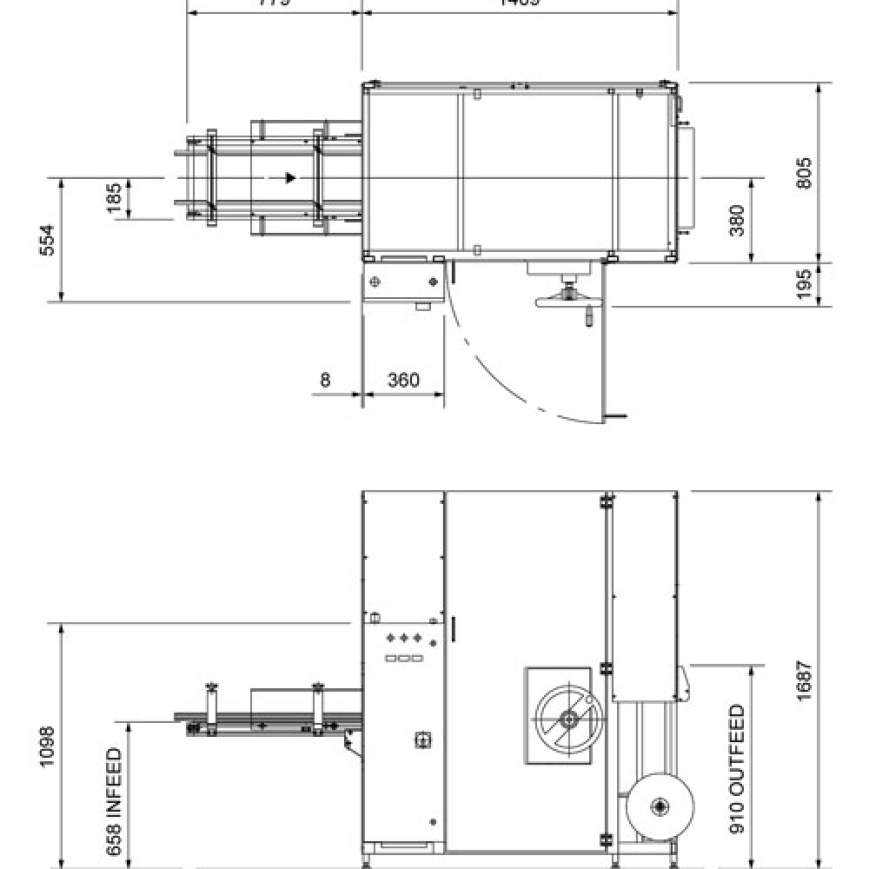 Dessins techniques de la série EVO Dessins techniques de la série EVO