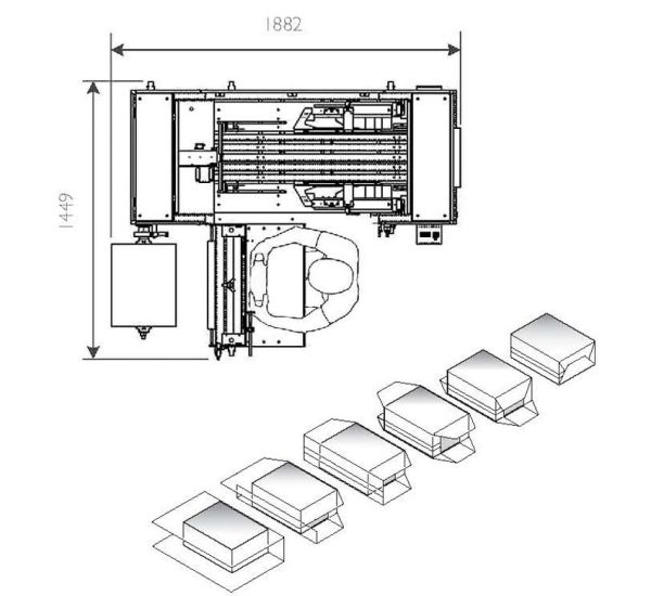 Processus d'emballage semi-automatique
