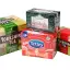 Cartons de thé emballés
