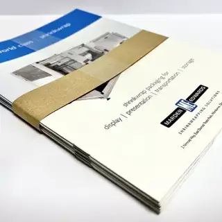 Paper cross-banded booklets