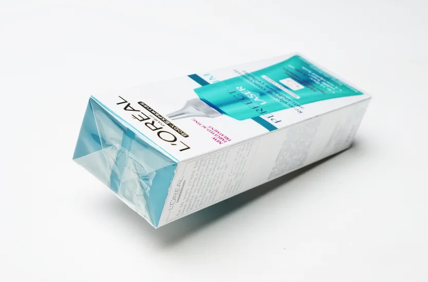 Cosmetics Carton Bar End Seal