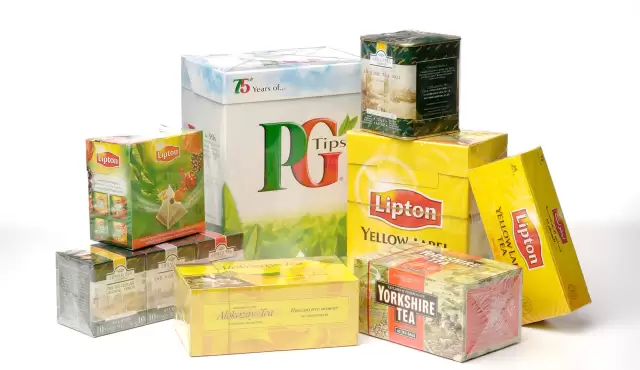 Selection of Overwrapped Tea Products