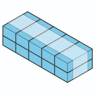 Banded 1x5x2 format diagram