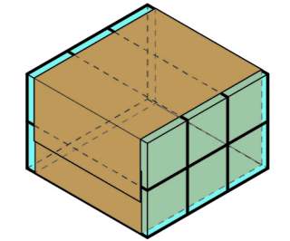 1x3x2 wrapping diagram
