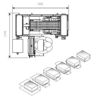 Semi-auto pack process diagram